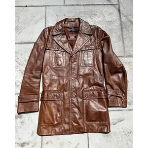 Vintage 1970s International Collection Anderson-Little Leather Coat